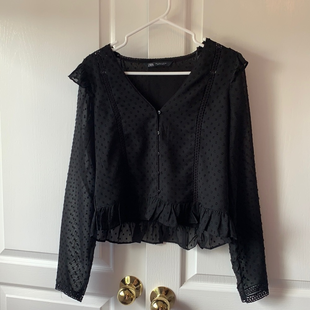 Zara Black Blouse